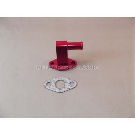 SORTIE DIRECTE DE REFROIDISSEMENT COUDEE DE CULASSE ALU ROUGE Ref: HOT3032-RD
