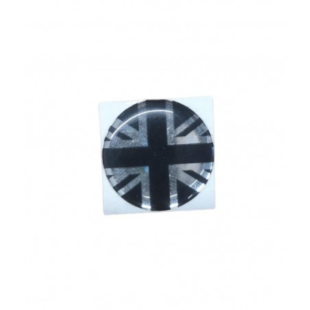 BADGE AUTOCOLLANT 27mm "UNION JACK" REF: MSA2004BLACK